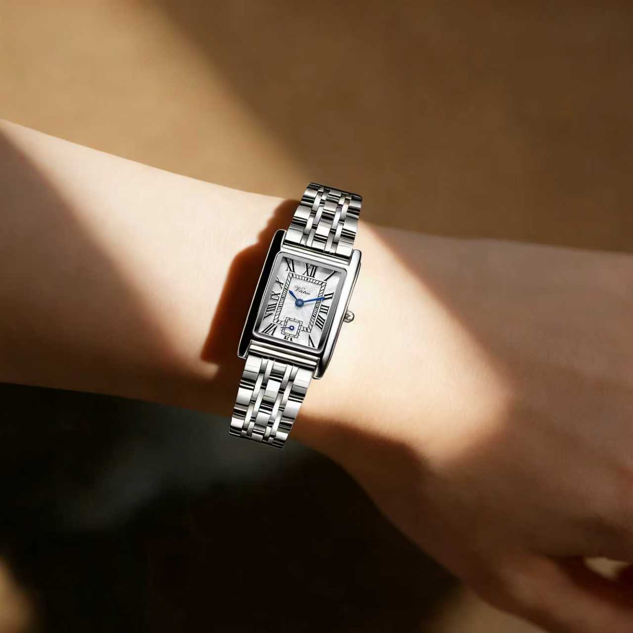 Relojes Para Mujer Light Luxury Creative Roman Scale 3ATM Water Resistant Quartz Retro Ladies Watch - Virtue