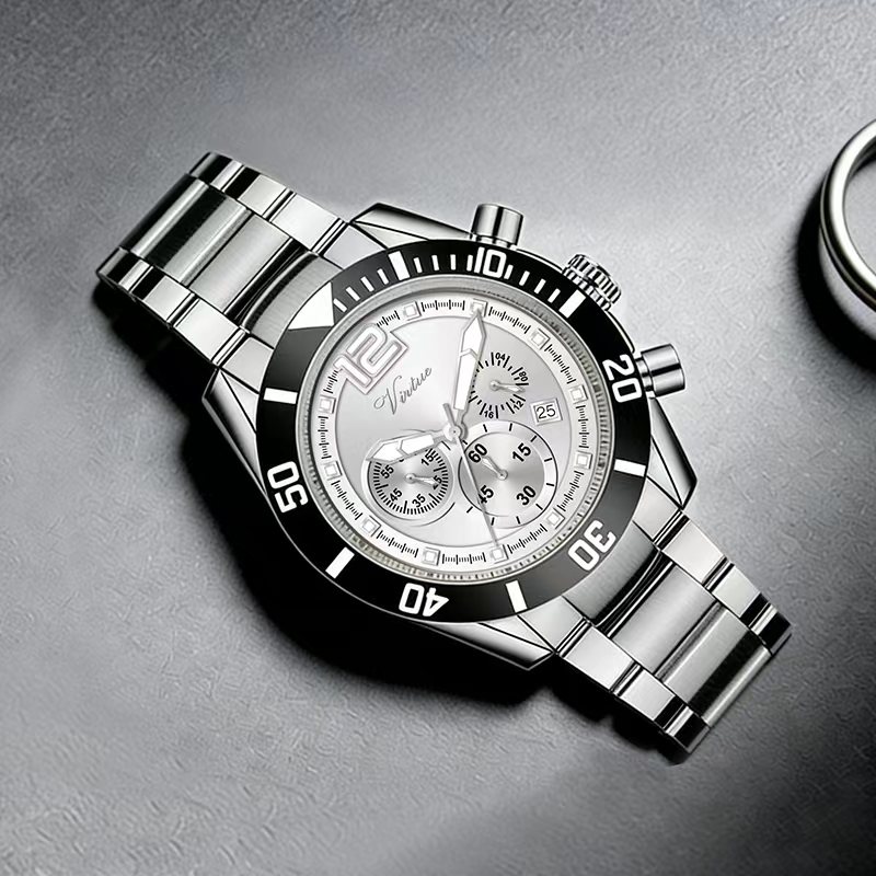 Virtue 2026 Sport Quartz Men's Luxury Watch Alloy Case Glass Dial Pointer Movement Custom Logo for Business - Virtue
