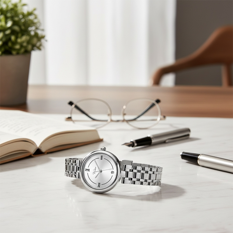 Hot Selling Women's Quartz Watches Luxury Fashion with Retro Round Design Perfect Gifts for Girls - Virtue