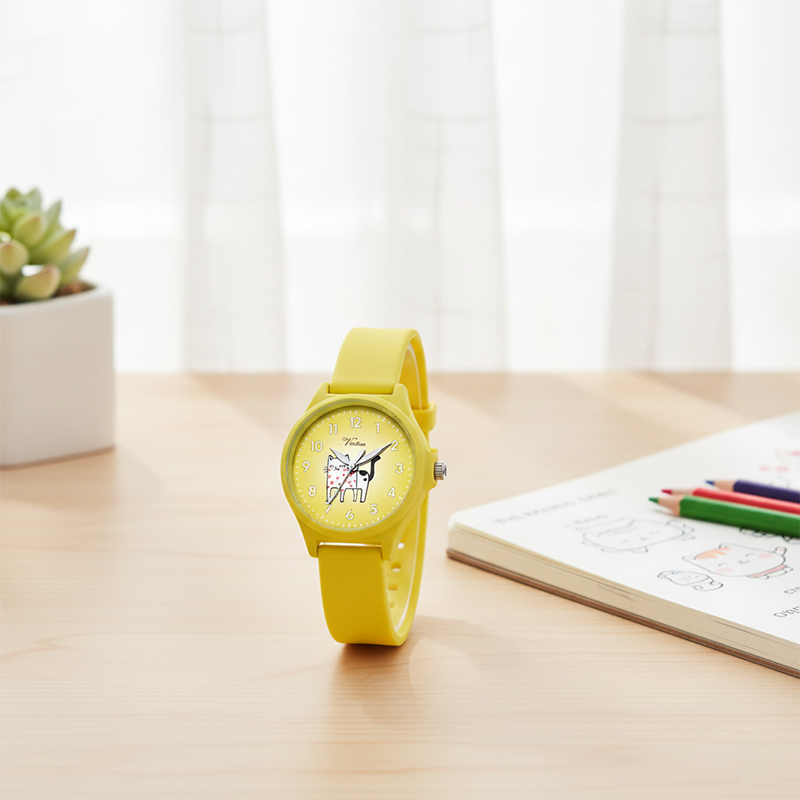 Cartoon Quartz Watch for Kids Simple Silicon Girl Student Skin-feel Silicone Watch Alloy Glass Wholesale Manufacturer - Virtue