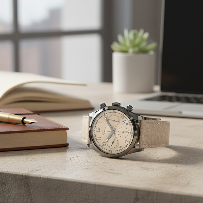 Unisex Quartz Watches OEM Three Eyes Modern Multifunctional Calendar Chronograph Relojes Para Hombres - Virtue