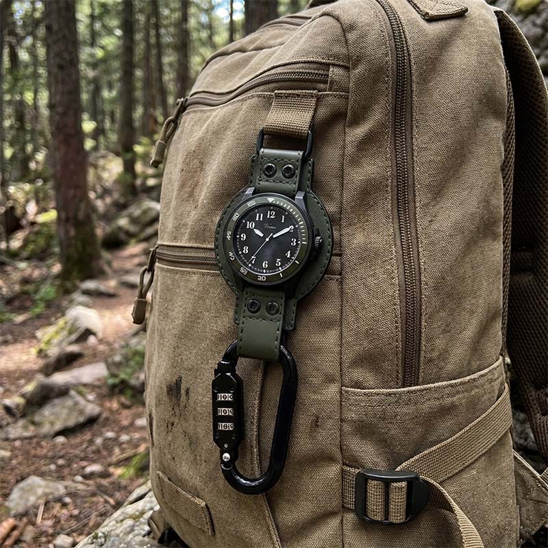 Virtue Unisex Custom Heavy Duty Carabiner Vintage Quartz Pocket Watch for Men Fashionable Hot Selling Outdoor Sports - Virtue