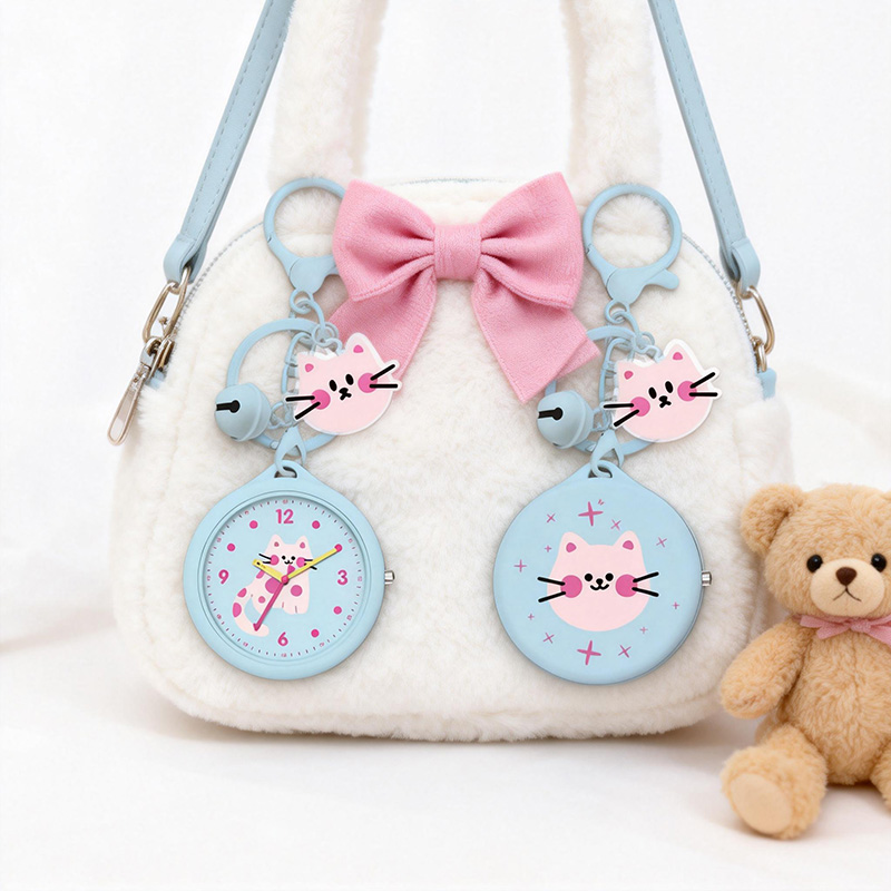 Creative Cartoon Cat Coin Purse Keychain Cute Pendant Delicate Schoolbag Wholesale - Virtue