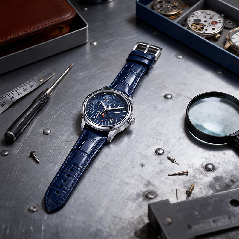 Wholesale Man Luxury Brand Moon Phase Automatic Uhr Stainless Steel Personalized Skeleton Mechanical Watch Grant Concept Relojes - Virtue