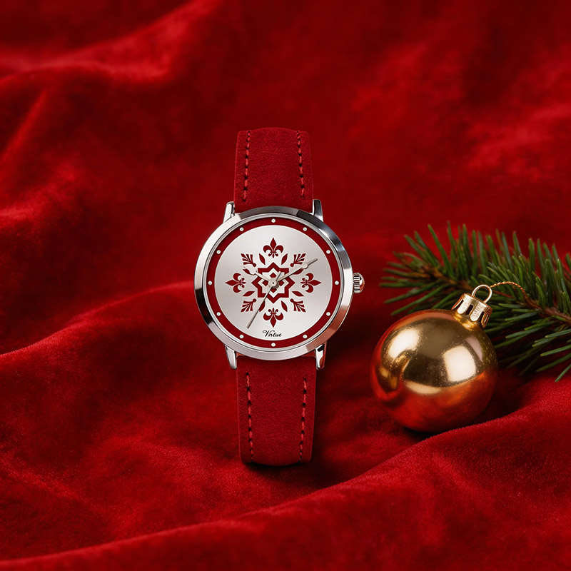 Snowflake Dial Watch for Women Female Watch Christmas Gift Watch - Virtue