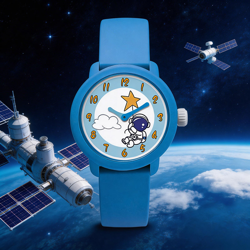 New Quartz Children's Watch Dial Cute  Cartoon Design Silicone Watch for Elementary School Decorative - Virtue