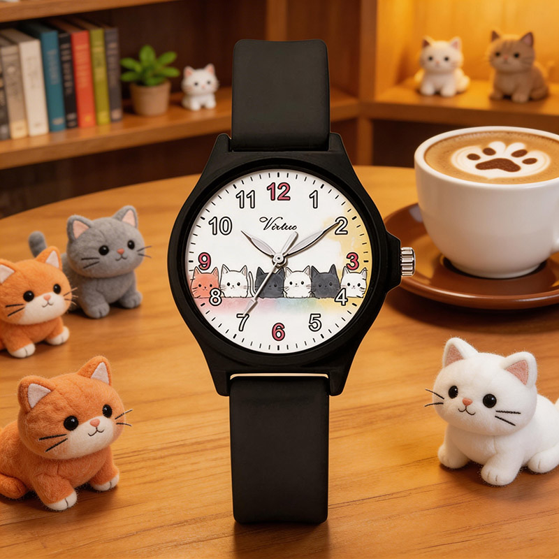 Cute Cartoon Watch Kids Children Watches Boys Girls Student Christmas Gift Silicone Quartz Clock - Virtue