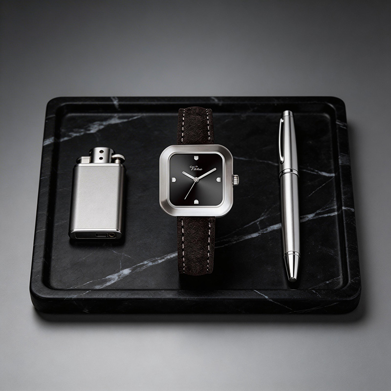 New Women's Quartz Watch Alloy Square Case Customizable Waterproof Matching Color Dial Stylish & Elegant Pointer Dial - Virtue