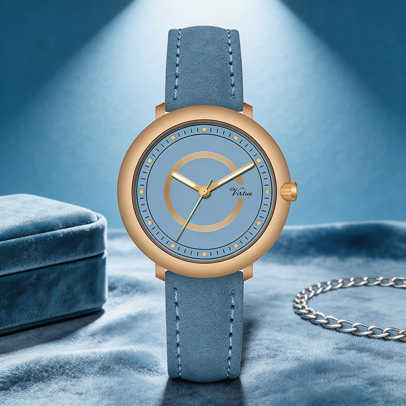 Wholesale Ladies Casual Fashion Quartz Electronic Watch Square PU  Alloy Case Glass Dial Window Case Shape Pointer - Virtue