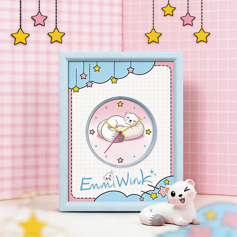 Custom IP Mini Desk Clock Small Size Personalized Table Clock Manufacturer - Virtue