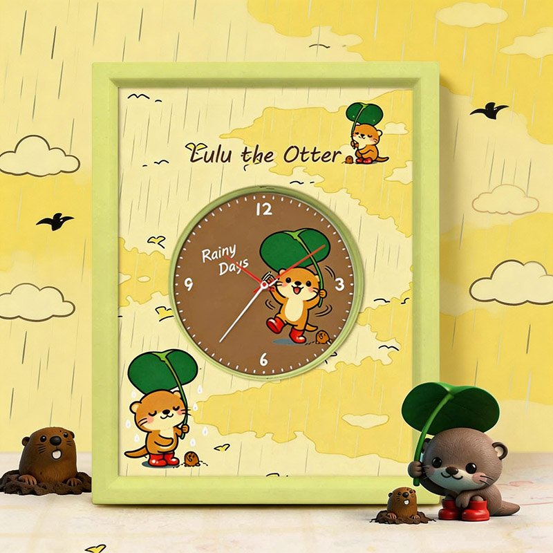 Personalized Mini Desk Clock Custom IP Design Dial Small Table Clock - Virtue