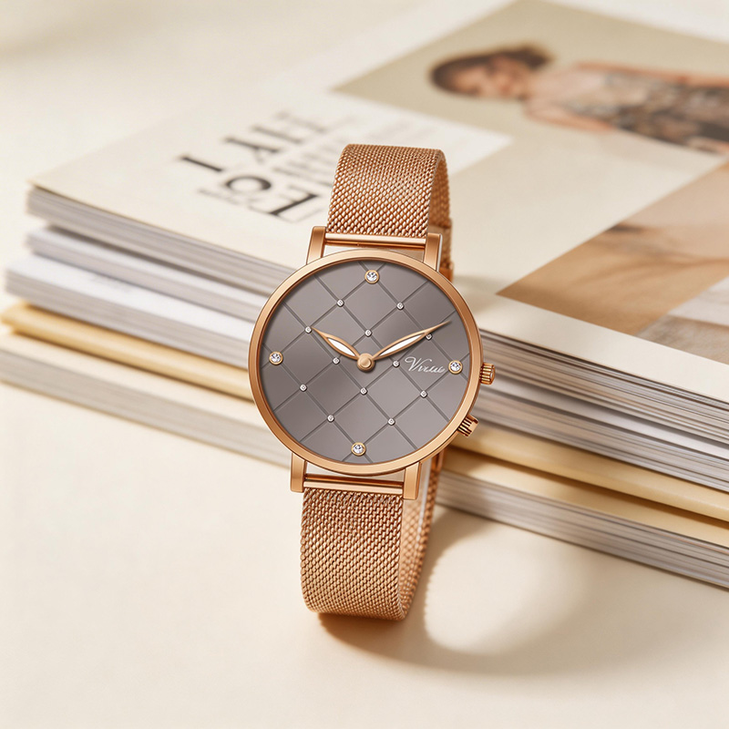 Fashion Quartz Watch Stainless Steel Band Luminous Waterproof Wristwatch - Virtue