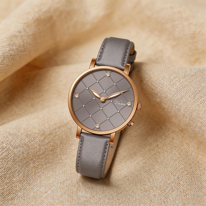 Women Dress Watch Rhinestone Dial Luxury Ladies Wristwatch - Virtue