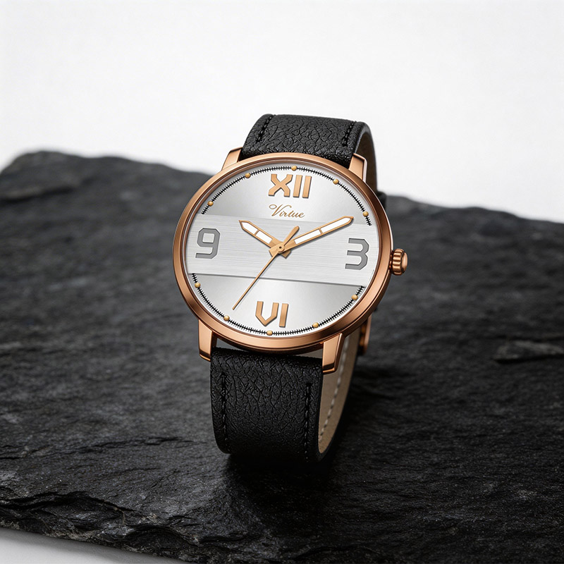 Custom Logo Men Watch Factory Wholesale Low MOQ Business Gift Quartz Wristwatch - Virtue