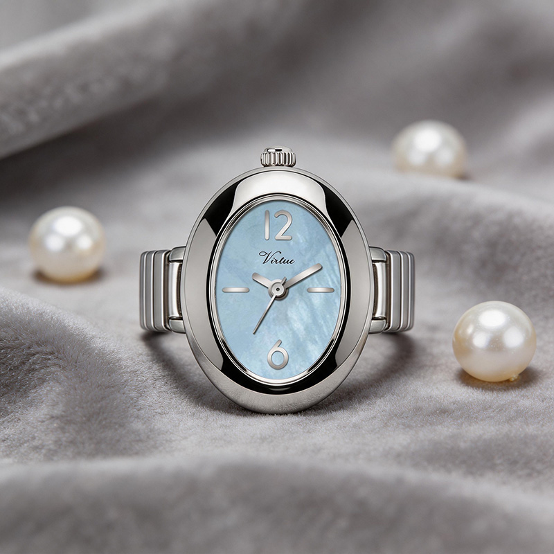 Virtue Women Ring Watch Manufacturer Elegant Quartz Finger Watch Factory Direct - Virtue