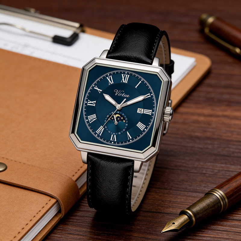 Luxury Men's Quartz Watch Manufacturer Fashion Business Wrist Watch OEM Supplier - Virtue