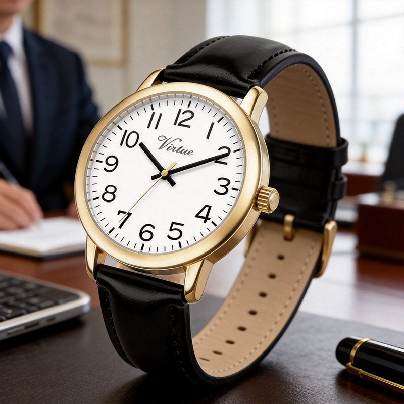 Stainless Steel Men's Watch Manufacturer Custom Dial Business Watch - Virtue