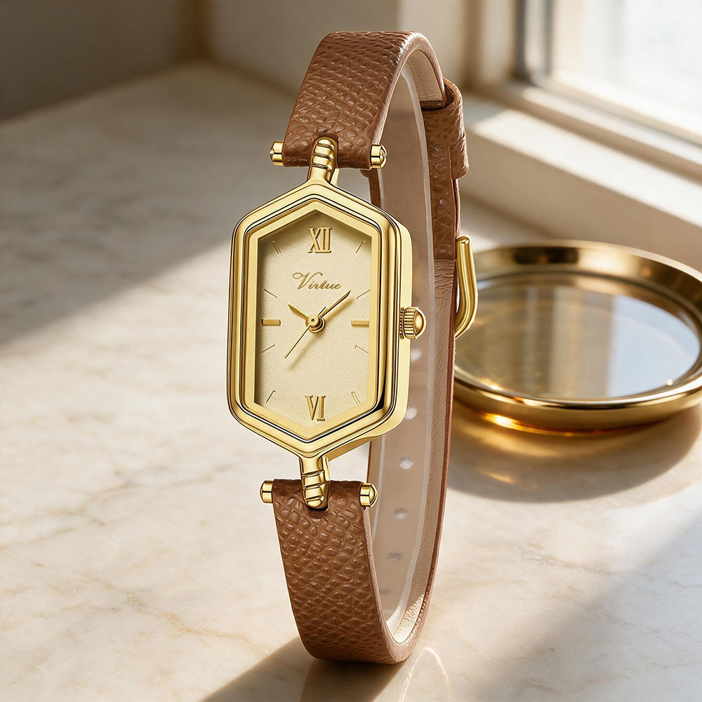 Premium Ladies Fashion Watch with Stainless Steel Bracelet and Quartz Movement - Virtue