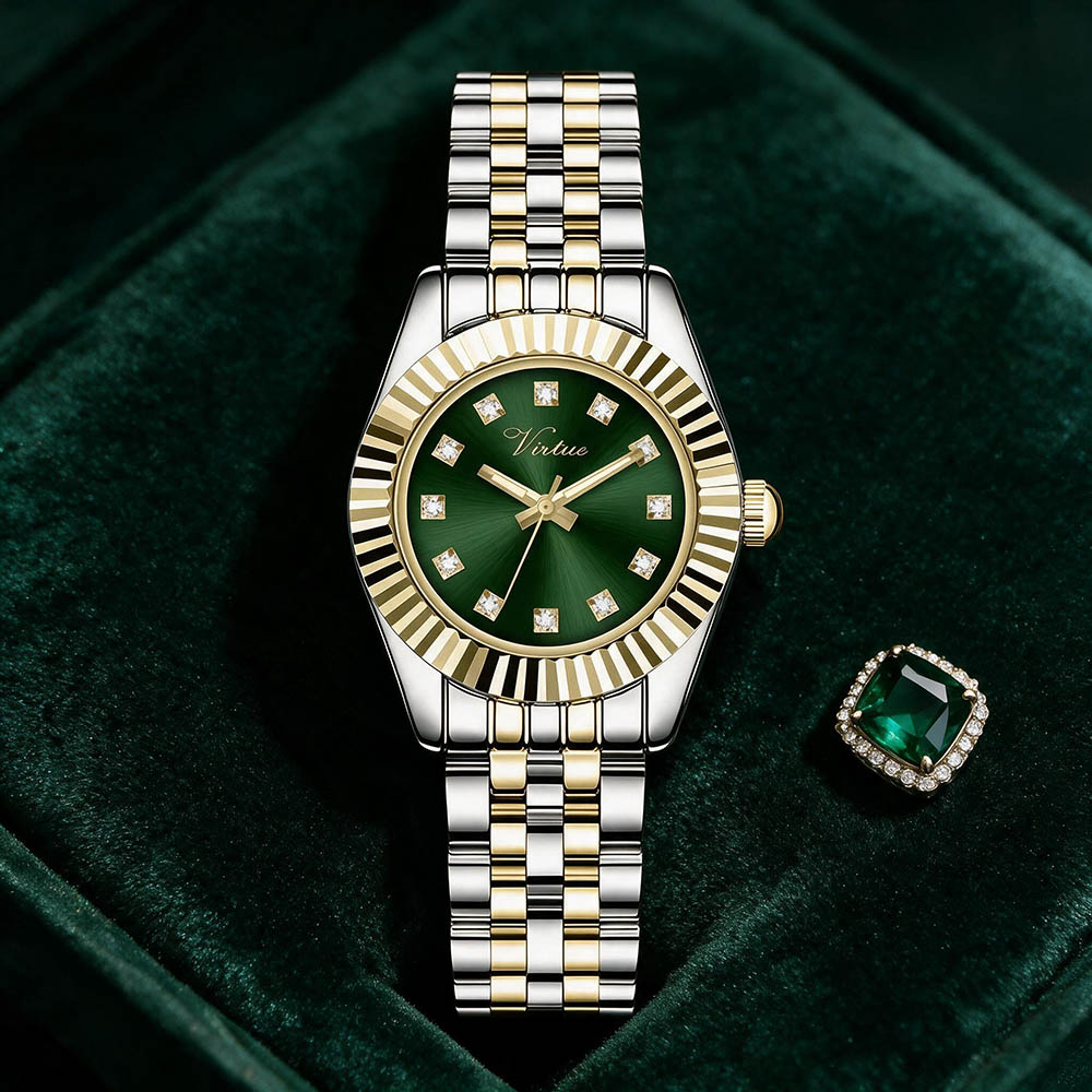 Women's Fashion Dress Watch with Premium Alloy Case and Bracelet Strap - Virtue